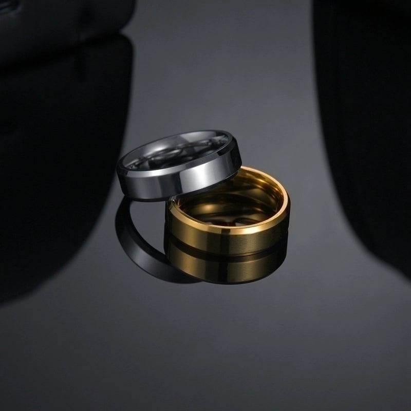 Minimalist Round Stainless Steel No Inlaid Gold Plated