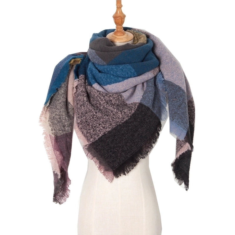 Women's Casual Lattice Polyester Scarf