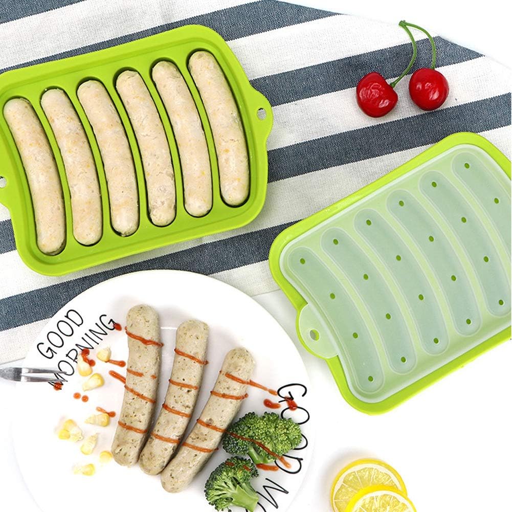 Sausage Mold Silicone Sausage Making Mold Microwave Oven Hot Dog Mold Kitchen Baking Accessory