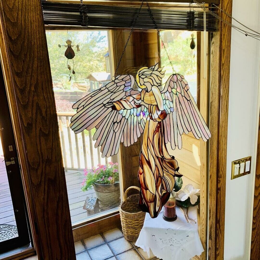 Guardian Angel Glass Window Hangings