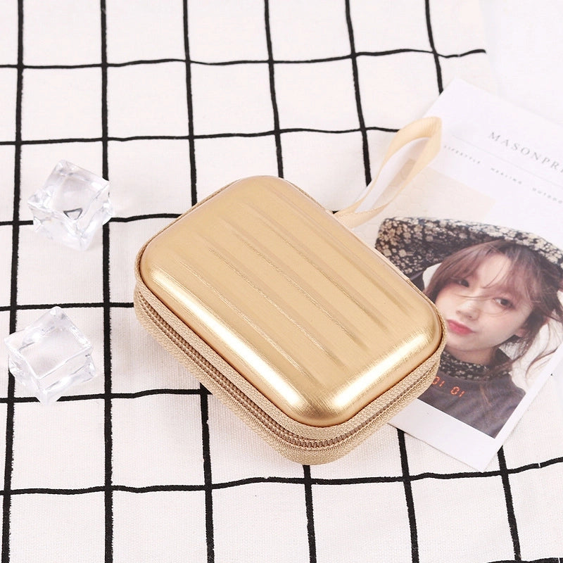 Unisex Solid Color Tinplate Zipper Coin Purses