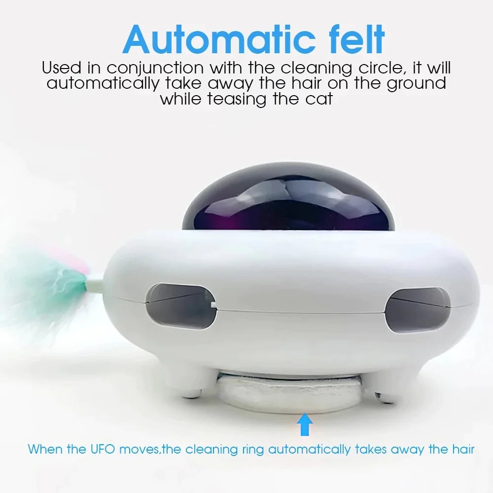 UFO Interactive Cat Toy- Sweeping robot