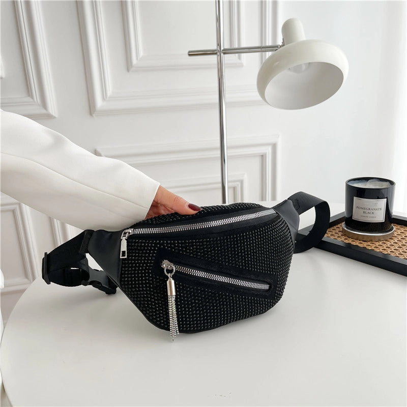 Women's Classic Style Solid Color Pu Leather Waist Bags