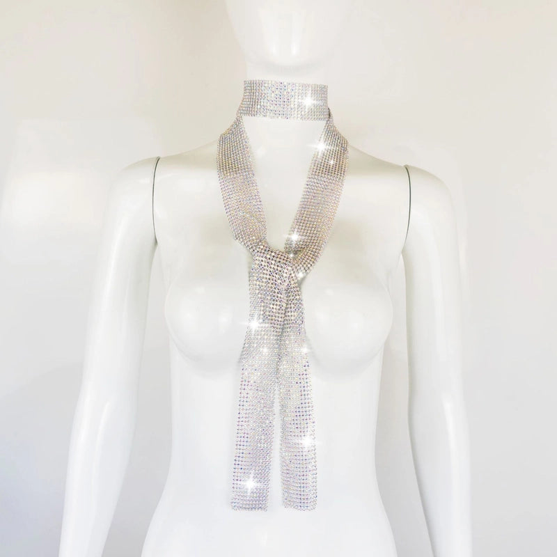 Unisex Shiny Solid Color Metal Sequins Solid Color Scarf