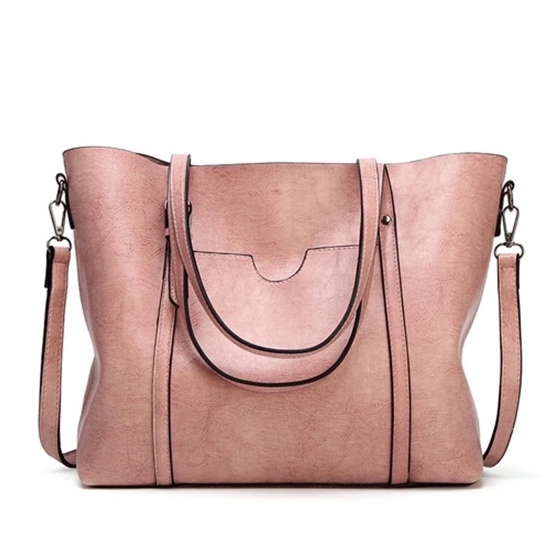Women's Large All Seasons Pu Leather Fashion Tote Bag