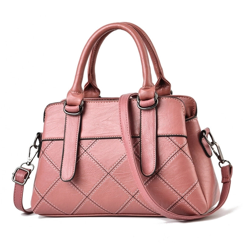 Women's Large All Seasons Pu Leather Basic Diana Bag