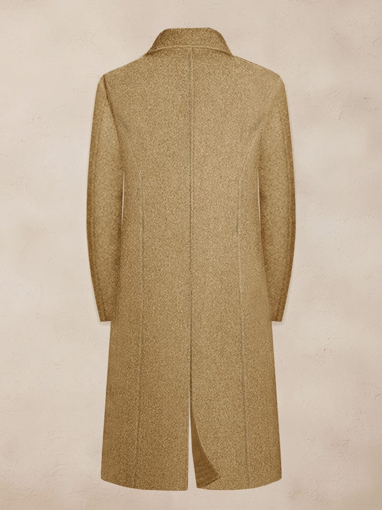 Classic Single Breasted Tweed Coat