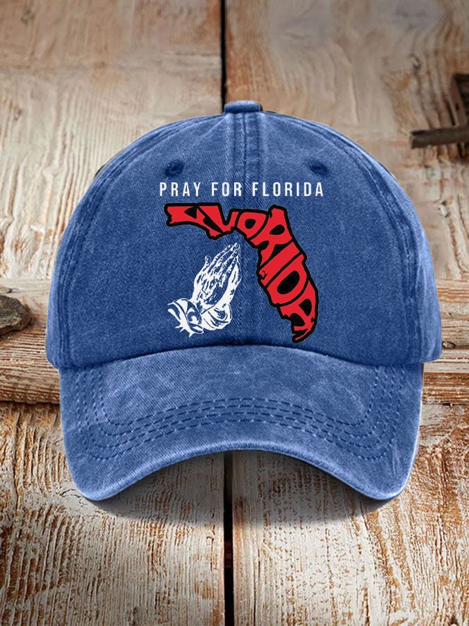 'Pray for Florida' print hat