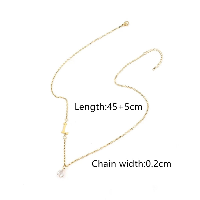 Casual Classic Style Letter 201 Stainless Steel 304 Stainless Steel Pendant Necklace