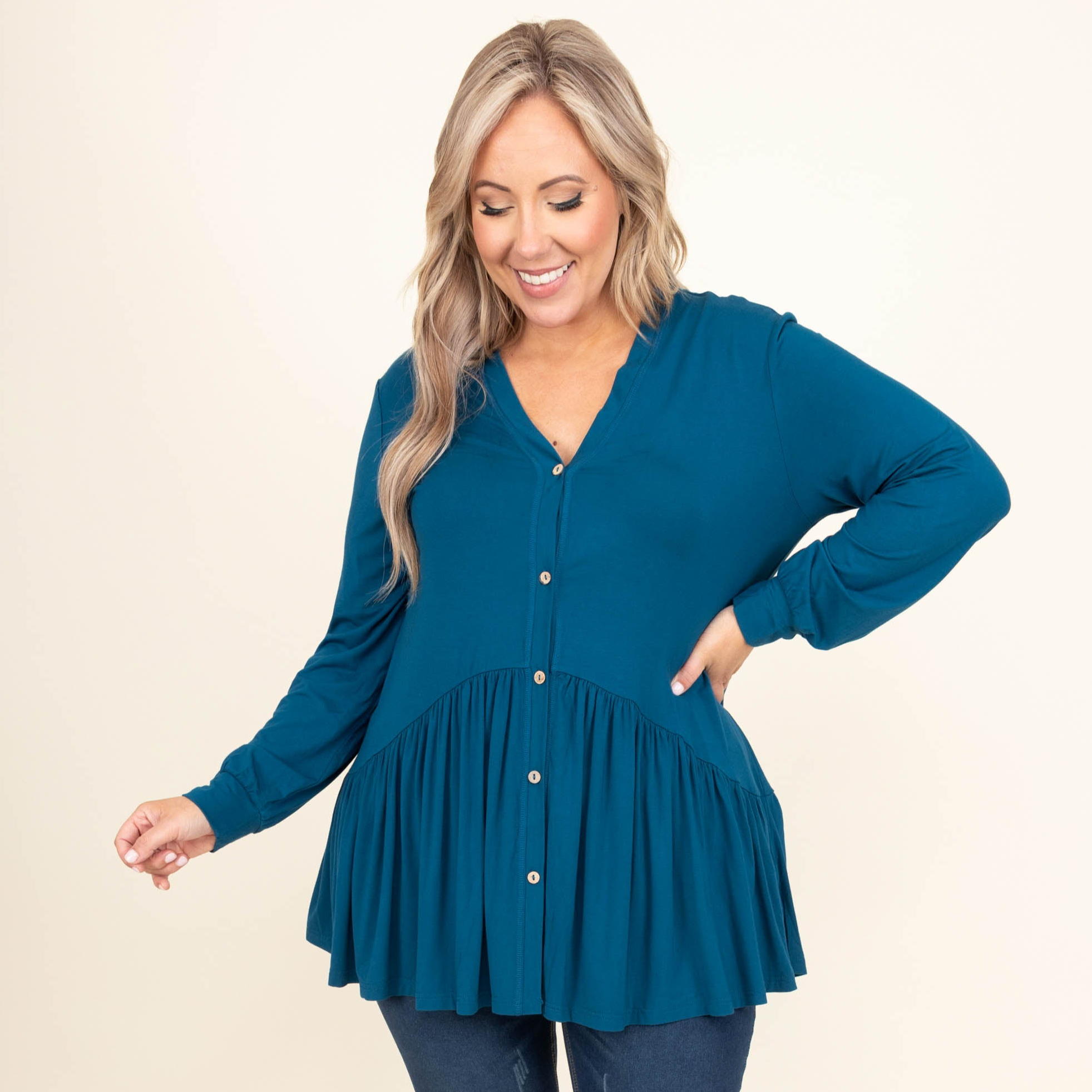 Lively Experiences Tunic. Blue