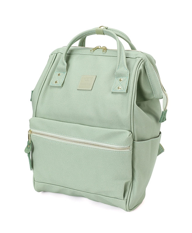 Women's Large Pu Leather Solid Color Streetwear Square Zipper Fashion Backpack