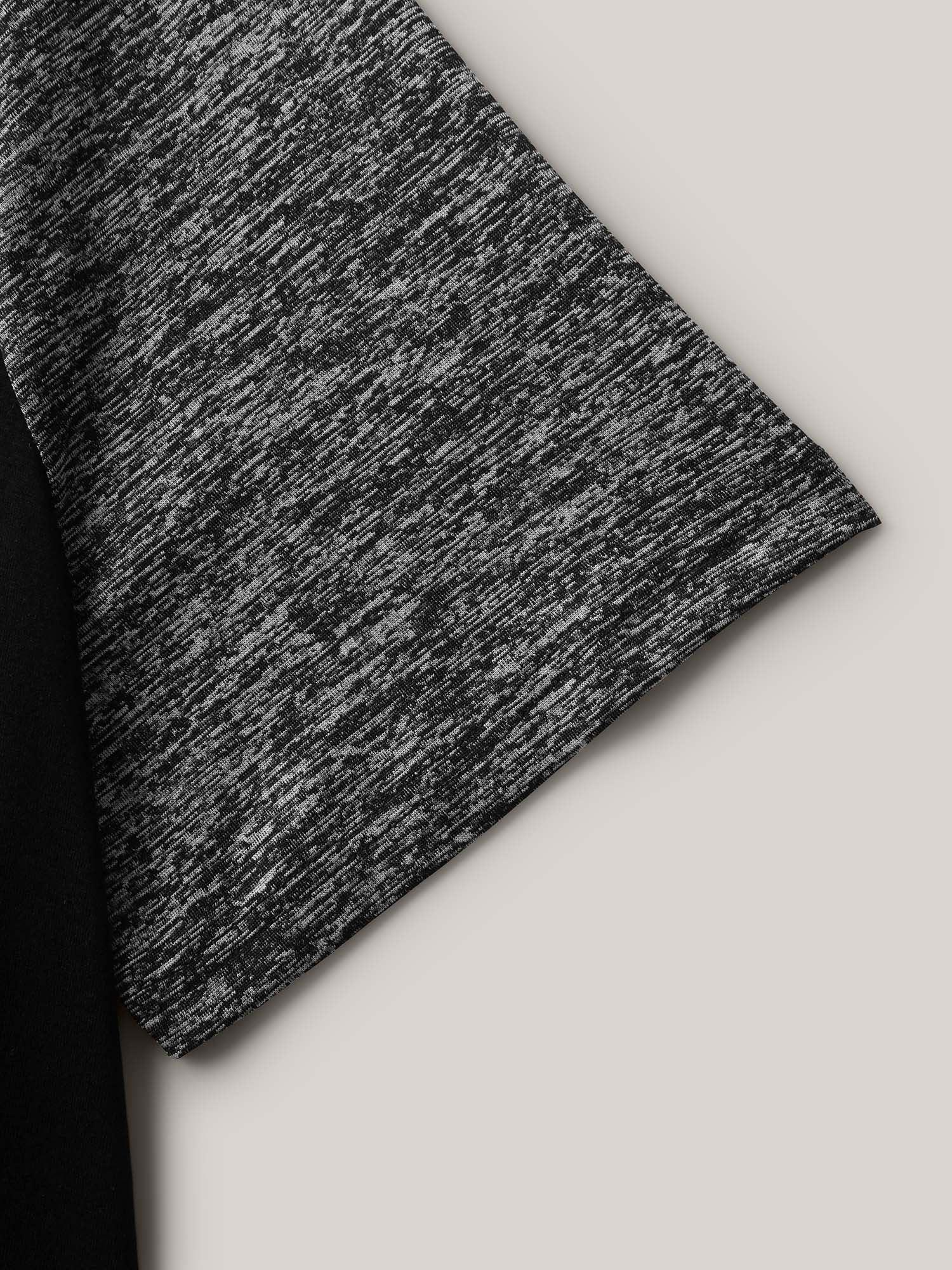 Color Contrast Button Detail T-Shirt