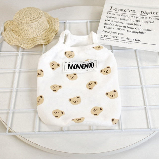 Cotton Bear Printed Dog Clothes