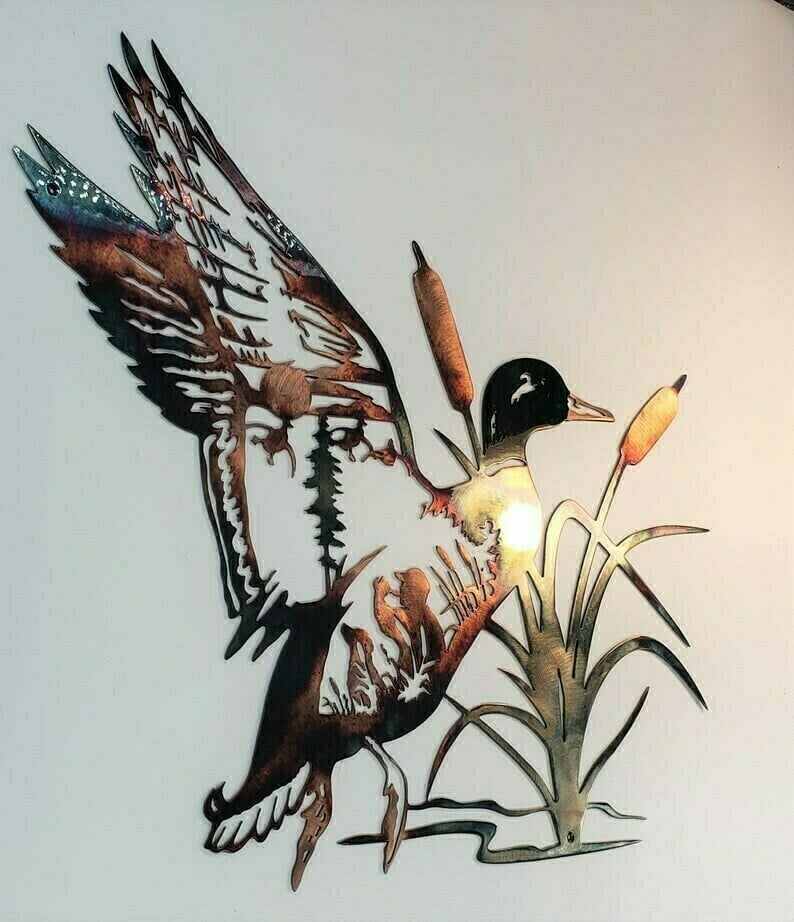 49% OFF -Rustic Style Wild Animals Metal Wall Decoration Art