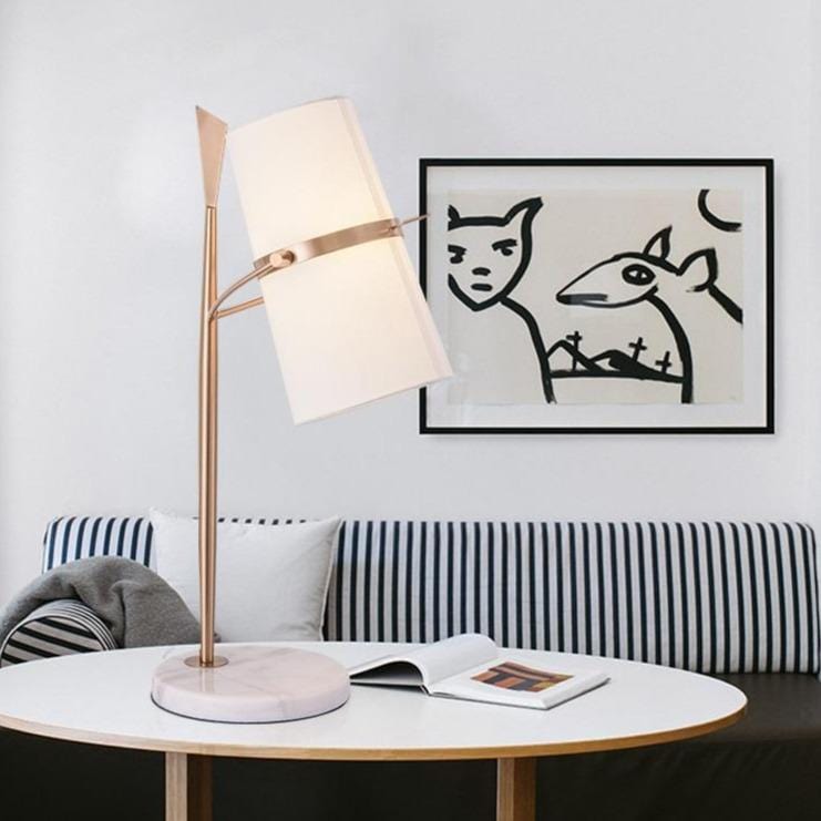 Hudson | Modern Table Lamp with Marble Base