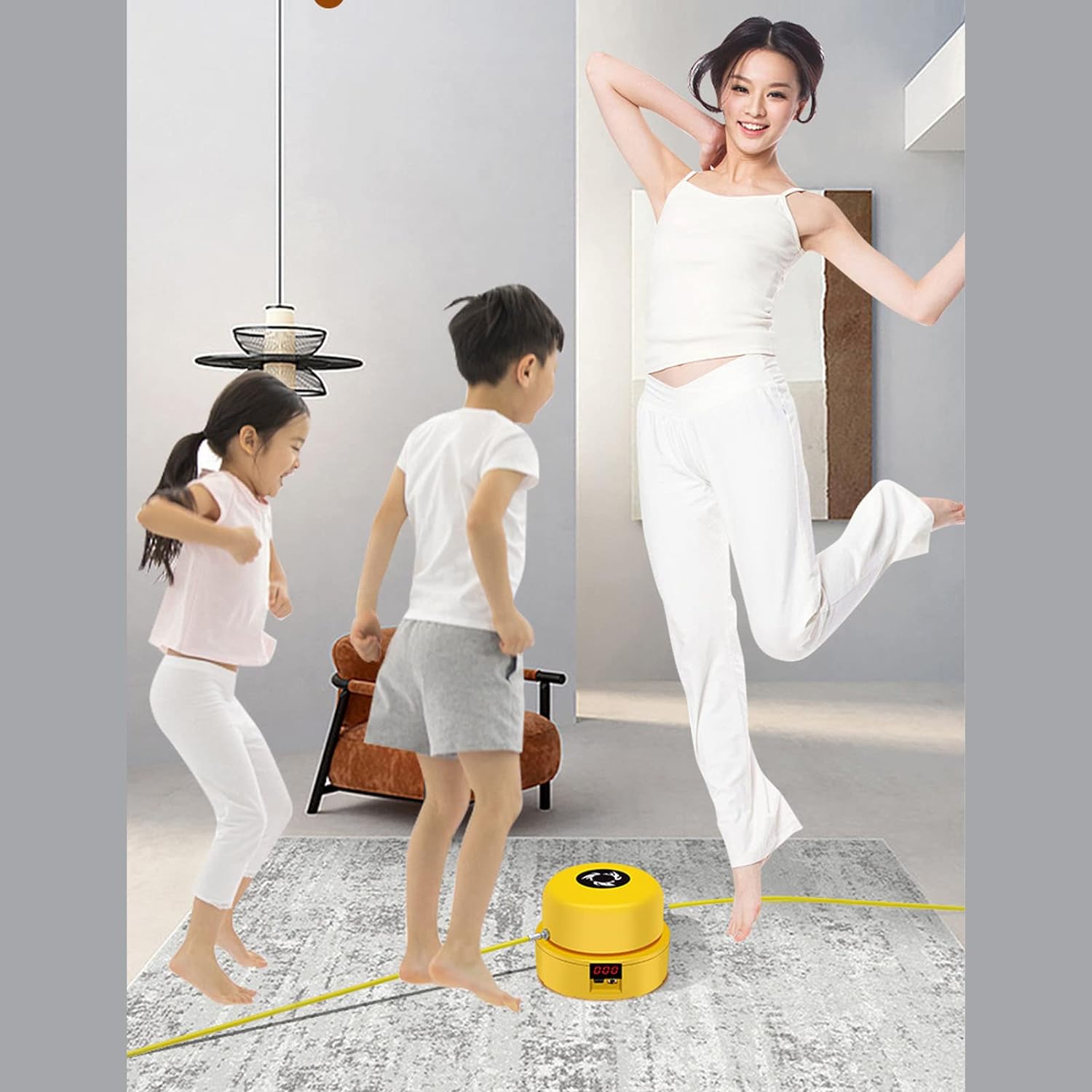 Jump Rope Machine. Powerful Electric Rope Skipping Machine 10 Speed High Accuracy For Indoor