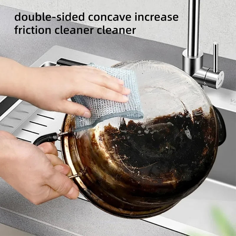 Non Scratch Wire Multipurpose Scrubbing Washing Cleaning Cloth