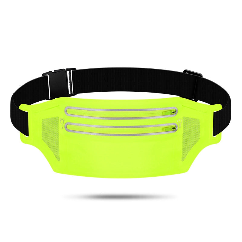 Unisex Sports Solid Color Lycra Waterproof Anti-theft Waist Bags