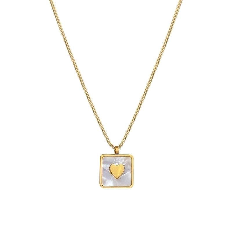 Minimalist Circle Letter Butterfly Titanium Steel Plating Inlay Rhinestones Necklace