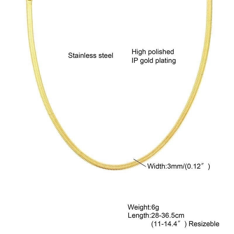 2 Pieces Minimalist Geometric Stainless Steel Gold Plated Necklace