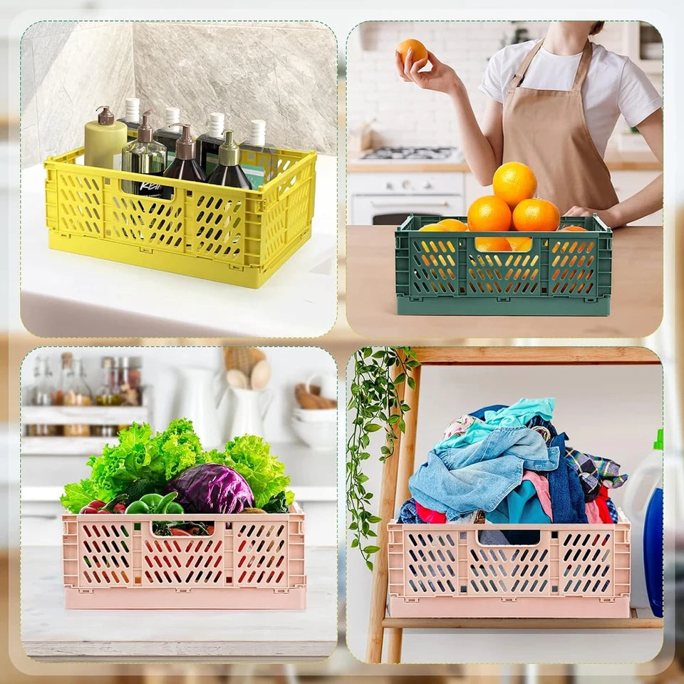 FOLDABLE STORAGE BASKET