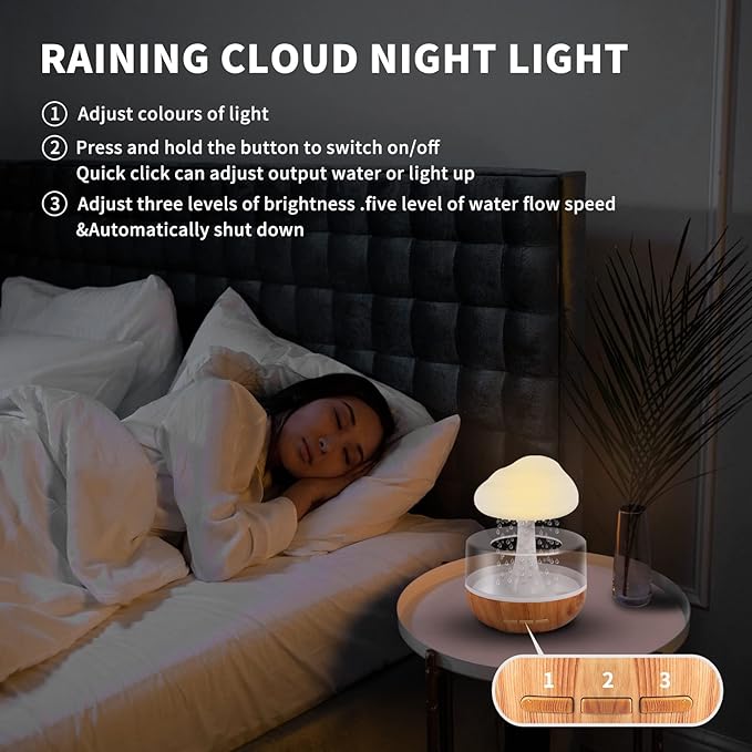 Hot Sale 49% OFF🔥Cloud Raindrop Humidifier