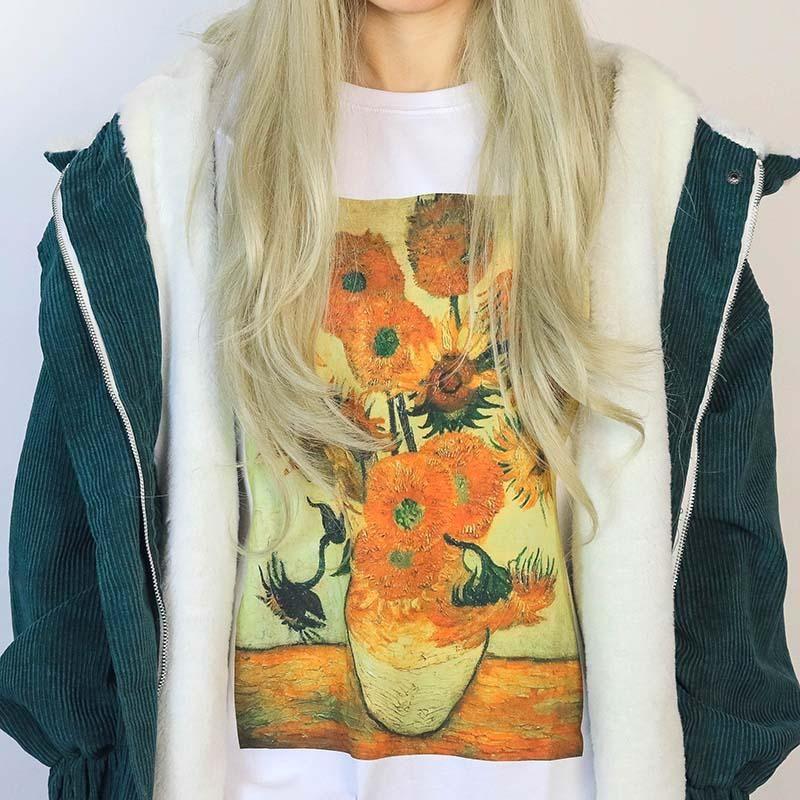 Van Gogh Sunflowers Tee