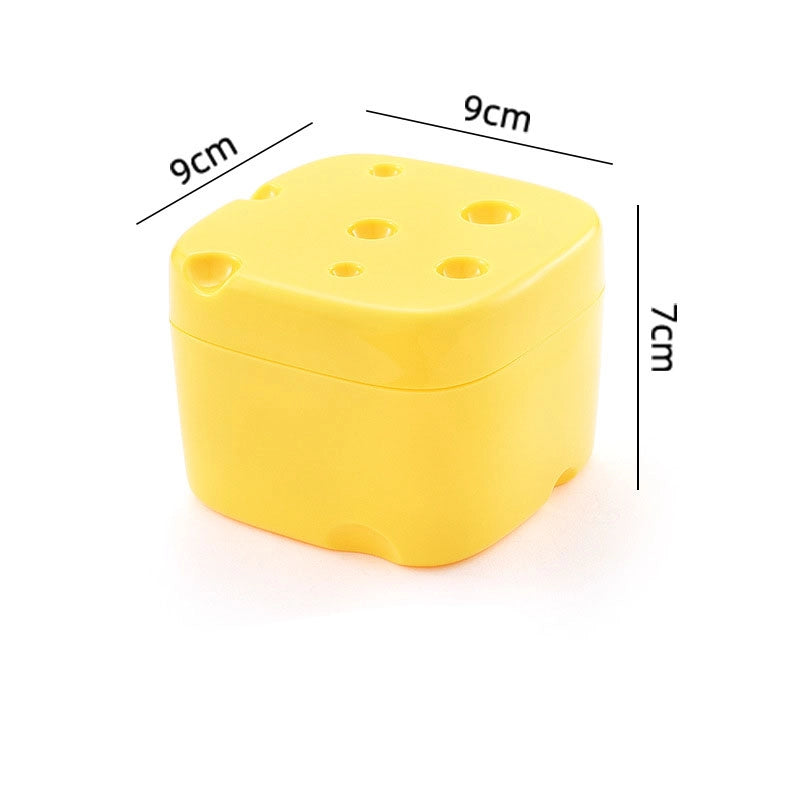 In Stock Kitchen Crisper ABS Flip Cheese Box Refrigerator Crisper Food Snack Packing Cheese Storage Box