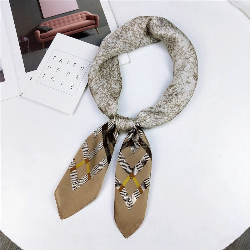 Alloy Scarf (1 Scallop Floral Blue)