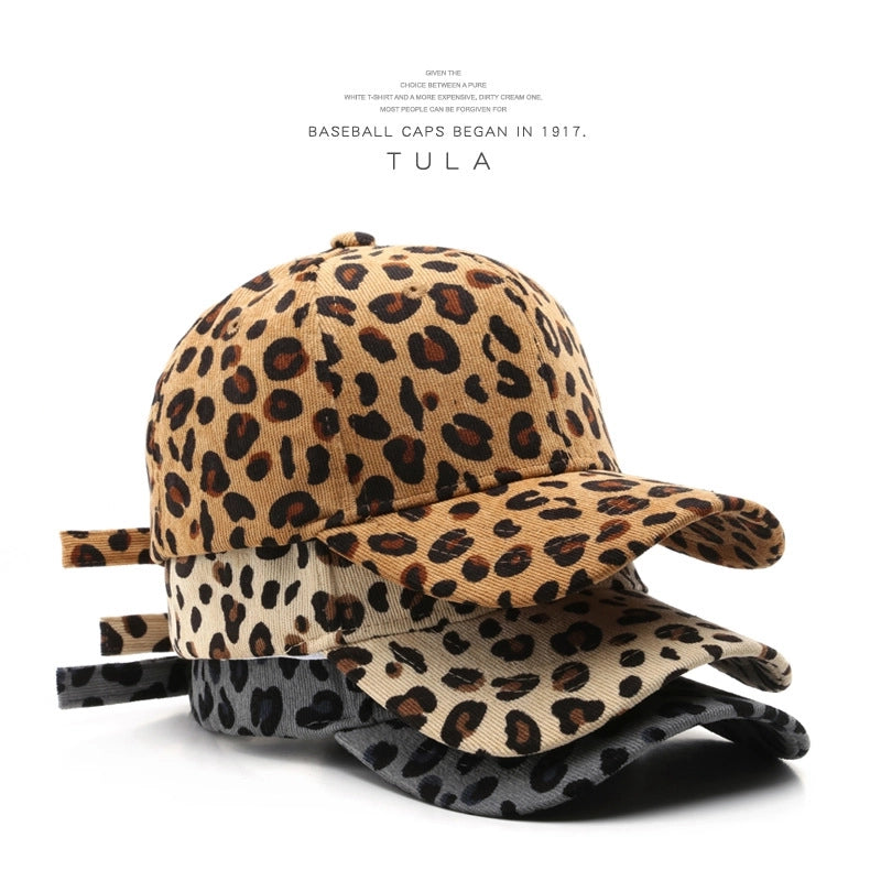 Unisex Vintage Style Classic Style Leopard Curved Eaves Baseball Cap