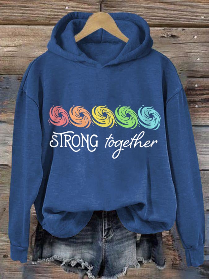 Women's Hurricane Helene 2024 Strong Together Hoodie