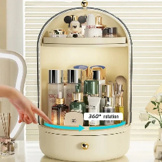 Clear Rotating Makeup Organizer