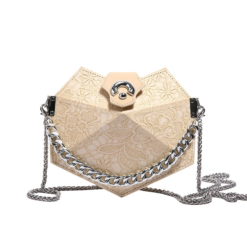 Women's Pu Leather Printing Vintage Style Classic Style Profiled Magnetic Buckle Crossbody Bag
