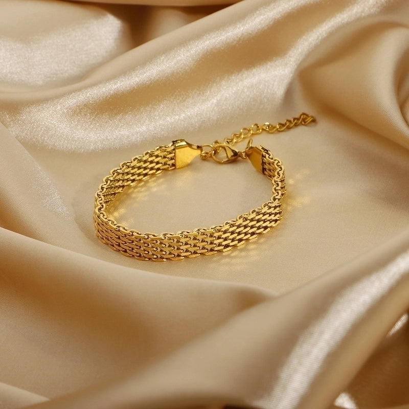 Minimalist Geometric Titanium Steel Cable Chain Bracelets In Bulk