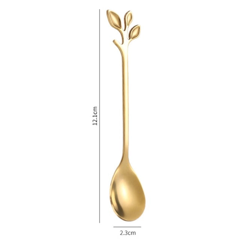 Casual Flower Stainless Steel Spoon