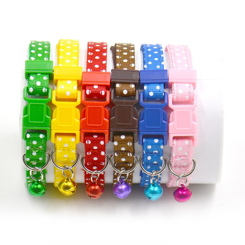Polka Dot Print Dog Collars