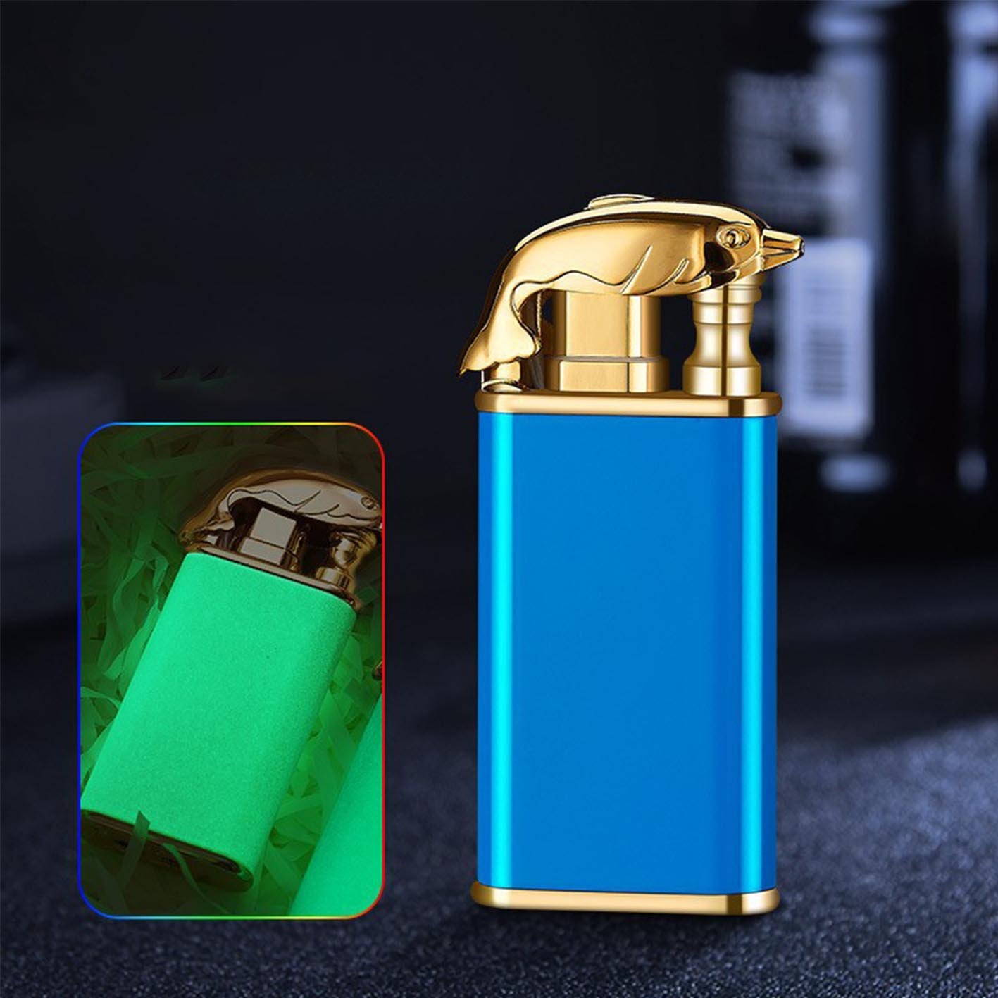 🔥  49% OFF🔥Double fire switch direct punch metal lighter