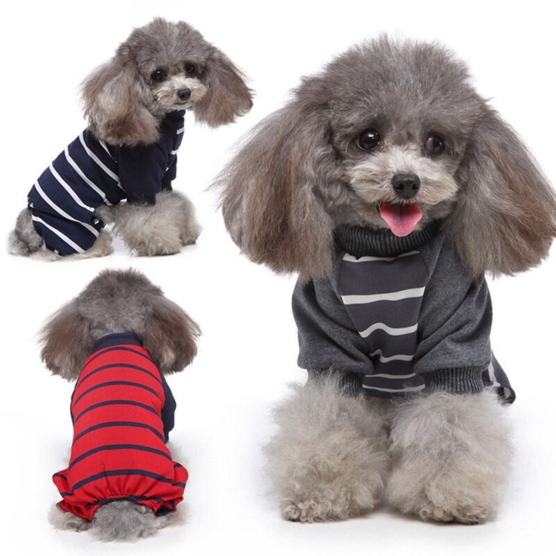 Striped Cotton Dog Clothes