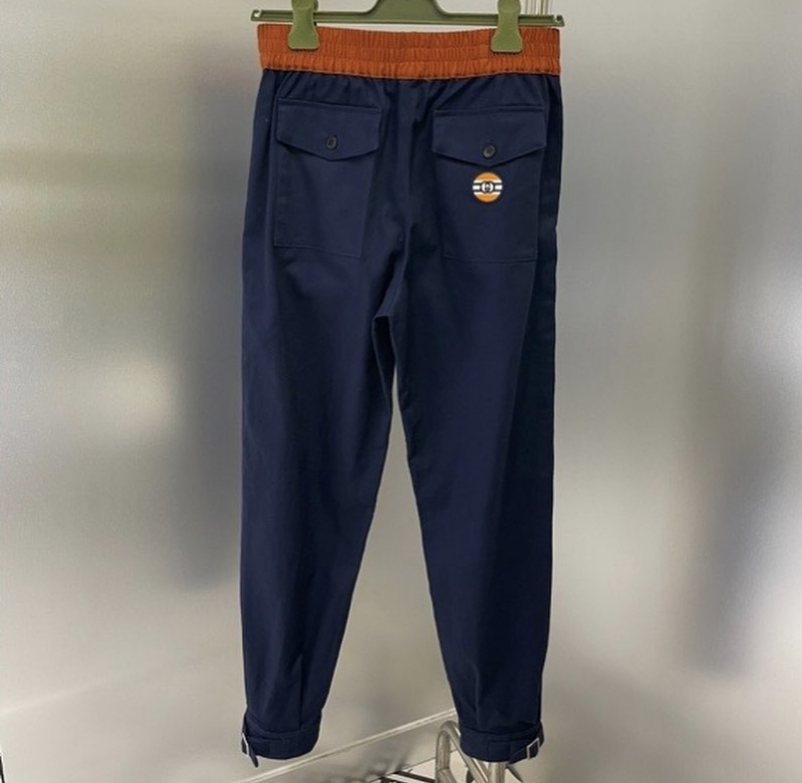 Military cotton drill pant with buckles