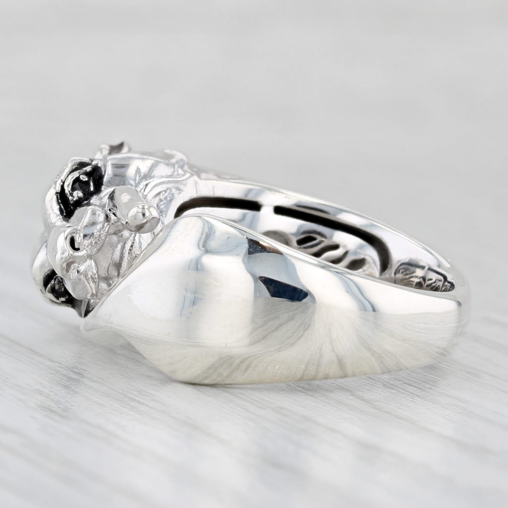 Effy Gento Panther Ring Black Spinel Eyes Sterling Silver Size 9.25