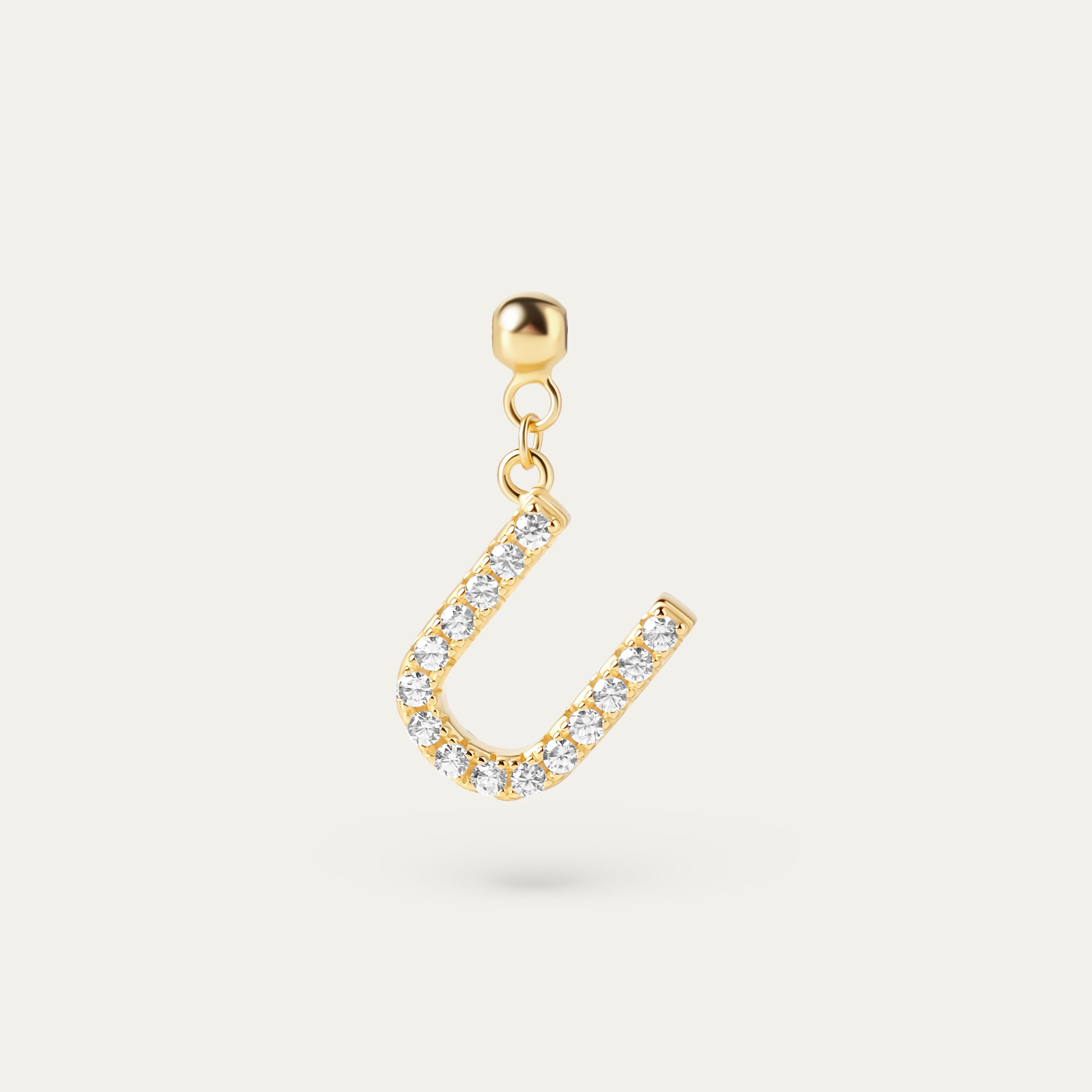 Onoma U CZ Charm (18K Gold Vermeil)