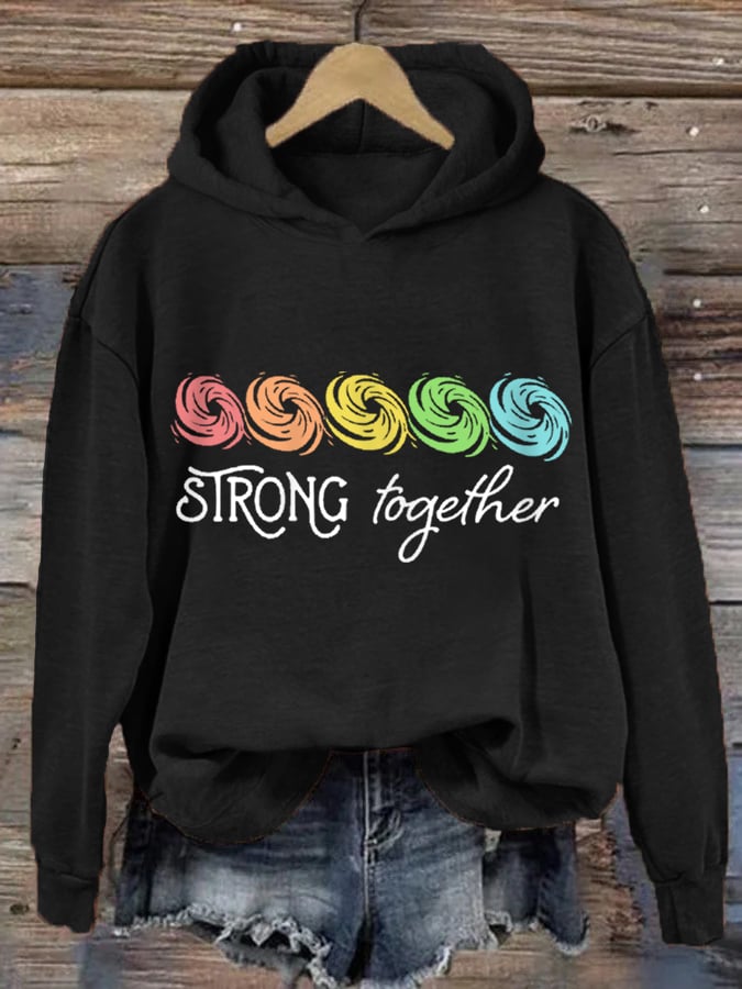 Women's Hurricane Helene 2024 Strong Together Hoodie