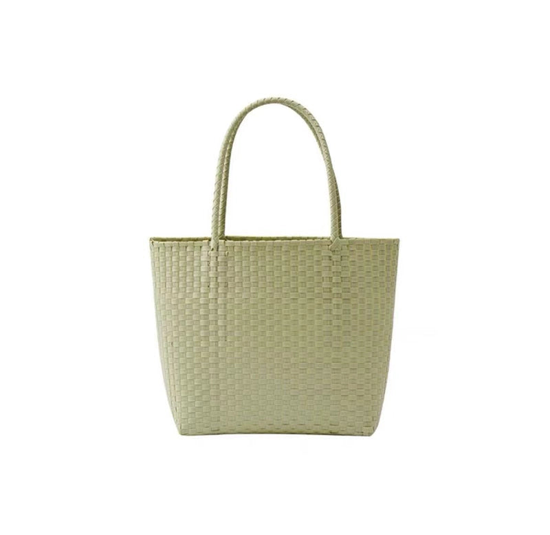 Women's Large PVC Solid Color Streetwear Square Open Handbag