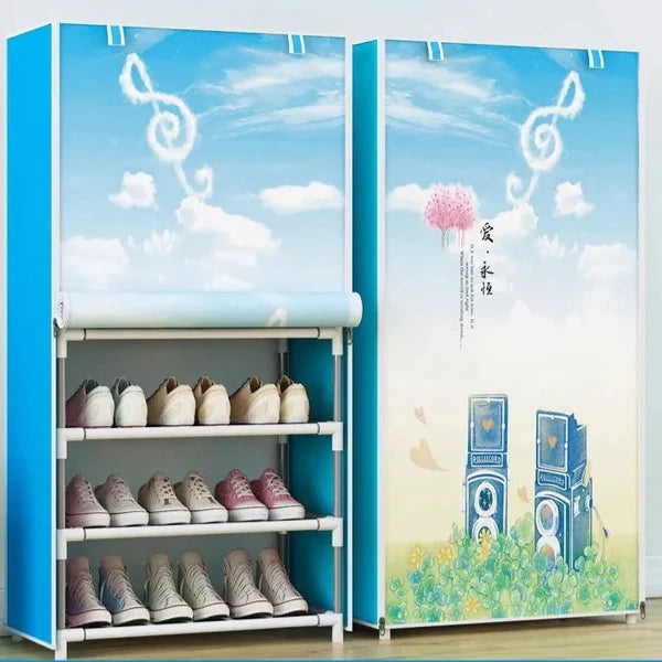 6 layer Printed Shoe Rack