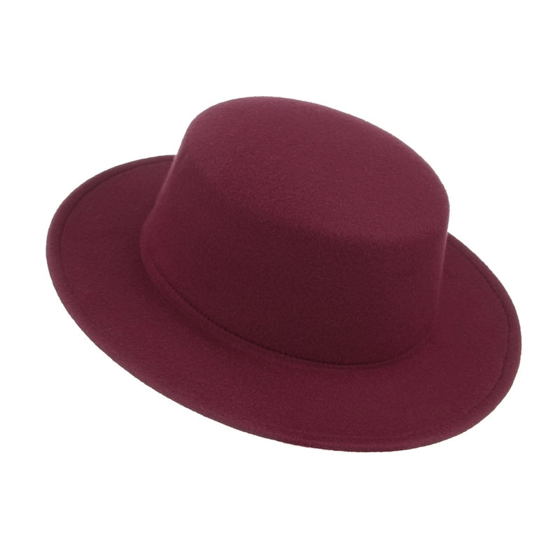 Autumn And Winter Classic Hat Fashion Style Woolen Gentleman Top Hat Personality Jazz Hat