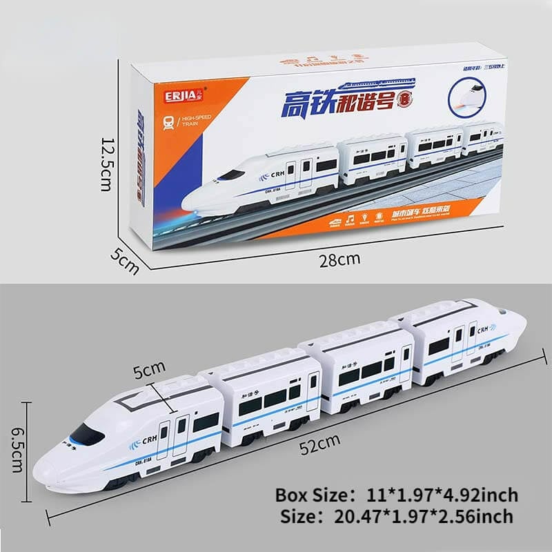 🔥Electric Universal Simulation High Speed Railway Harmony Train Toy