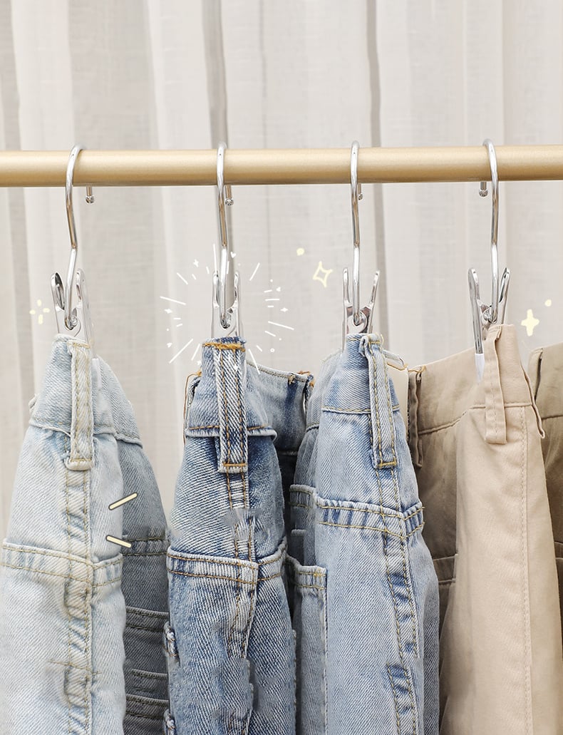 Hot Sale- 49% OFF💥Anti-rust Clip Space-saving Clothespin Hat Pants Storage Hanging Travel Hook