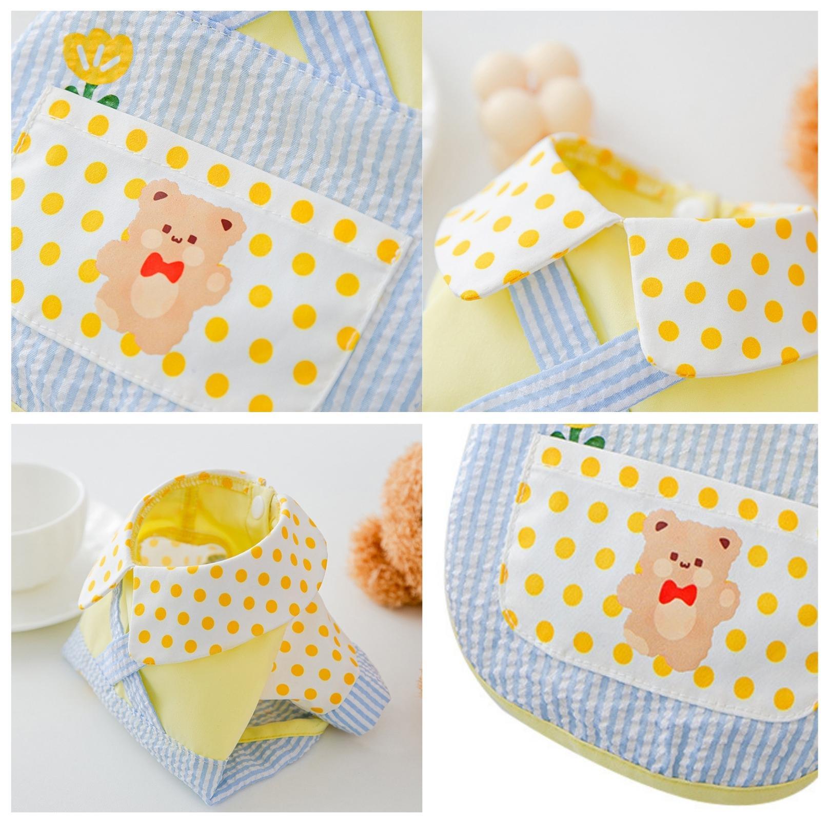 Rustic Style Striped Polka Dot Pet Shirt