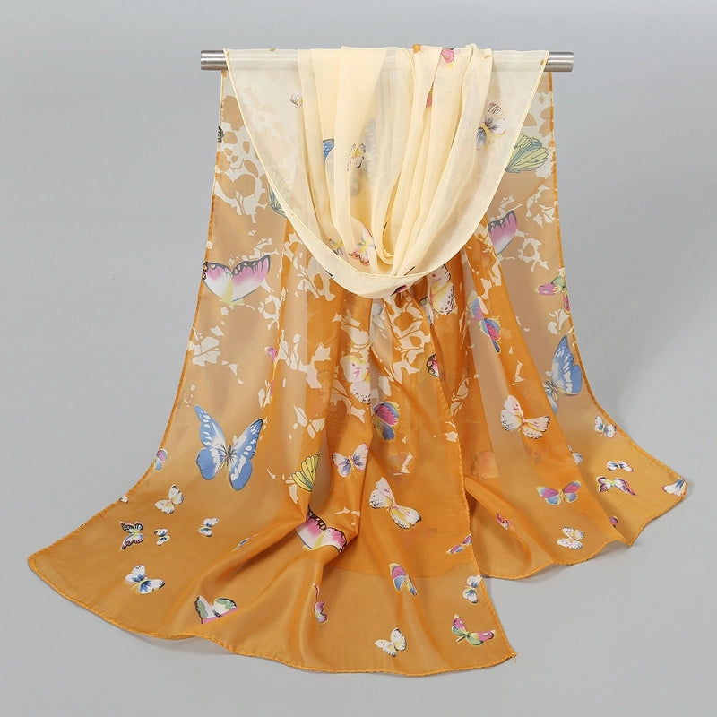 Women's Streetwear Solid Color Chiffon Scarves & Gloves