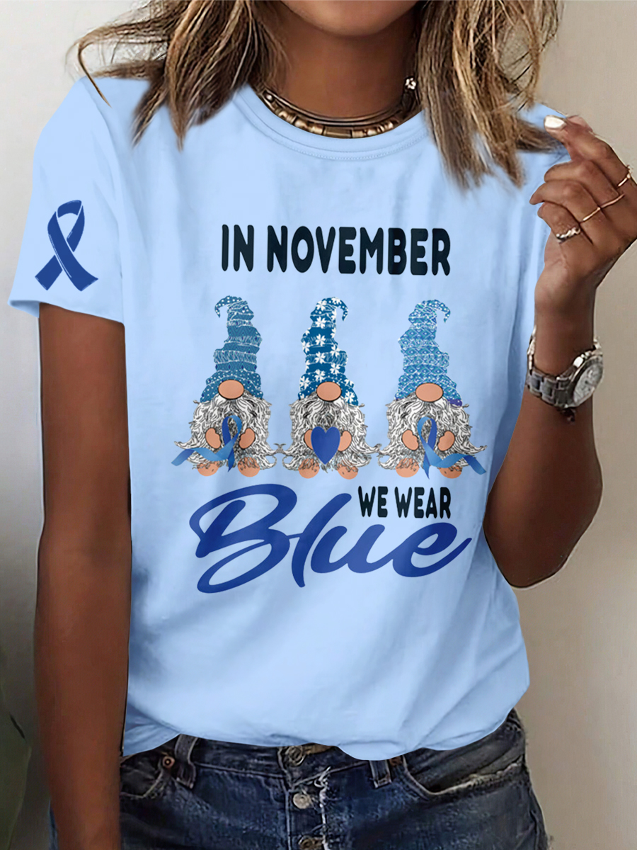 Diabetes Awareness Crew Neck T-Shirt